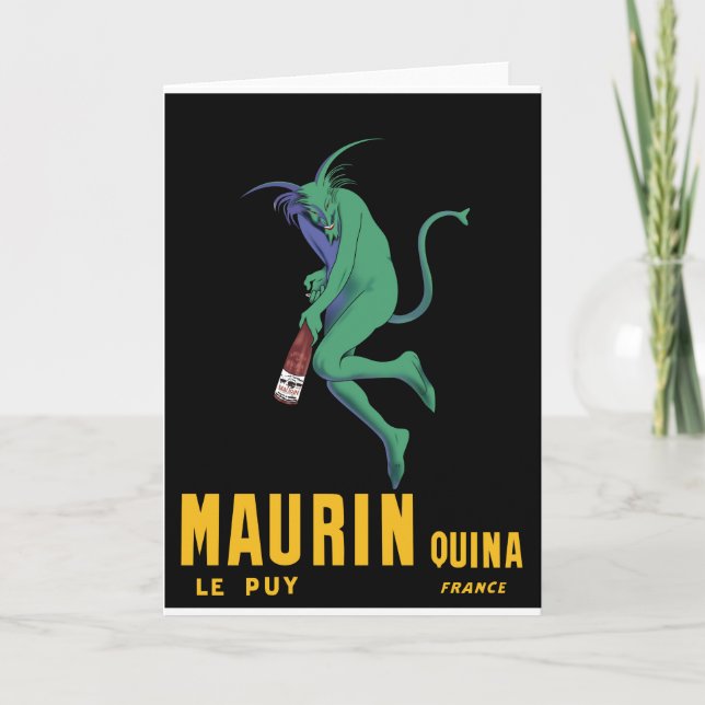 Tarjeta Maurin Quina - Cappiello 1906 - Absinthe Apertif (Anverso)