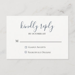 Tarjeta Mauve Wedding RSVP