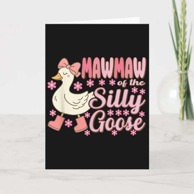 Tarjeta Mawmaw Goose On The Loose Funny Birthday Matching  (Anverso)