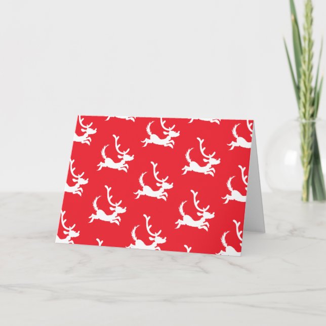 Tarjeta Max the Reindeer Silhouette (Anverso)