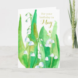 Tarjeta May Birthday Lily De Las Flores Del Valle