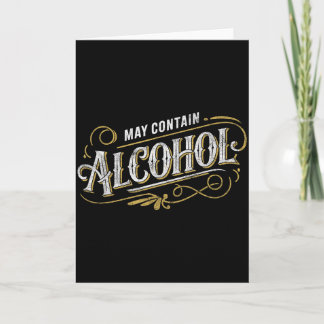 Tarjeta May Contain Alcohol Clic Party Humor 