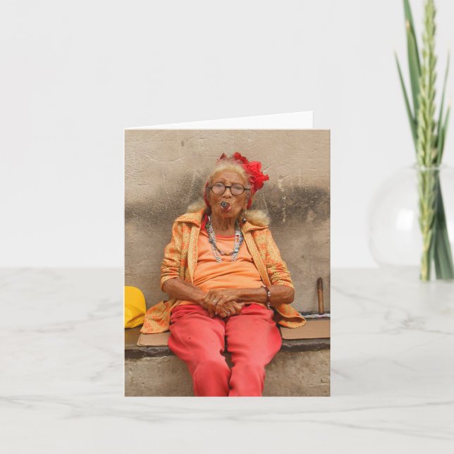 Tarjeta mayor cubana de las señoras (Anverso)