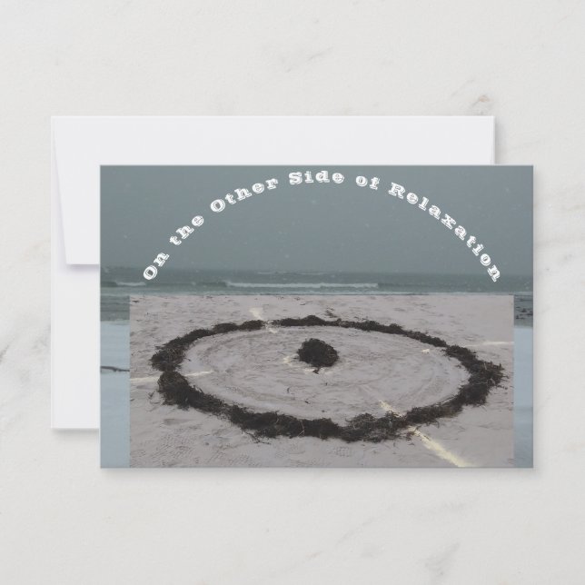 Tarjeta Maze de playa plana (Anverso)