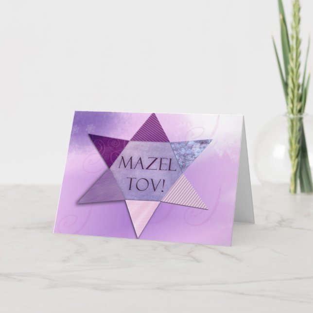 Tarjeta Mazel Tov (Anverso)