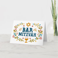 MAZEL TOV BAr MITZVAH Personalizado de mano judía