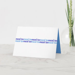 Tarjeta Mazel Tov (Blues)