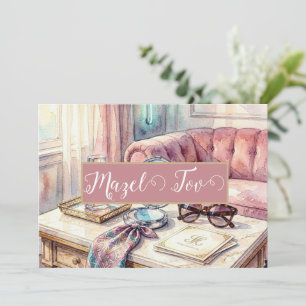 Tarjeta Mazel Tov Elegante, Estética de Lujo de lo