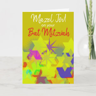 Tarjeta Mazel Tov en tu Bat Mitzvah