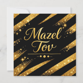 Tarjeta Mazel Tov, Felicitación Judía de Lujo Dora