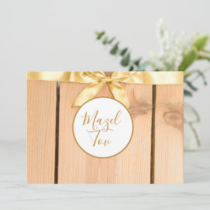 Tarjeta Mazel Tov, Felicitaciones Judías, Elegante