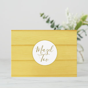 Tarjeta Mazel Tov, Felicitaciones Judías, Elegante