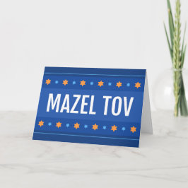 Tarjeta Mazel tov, felicitaciones por tu bar mitzvah