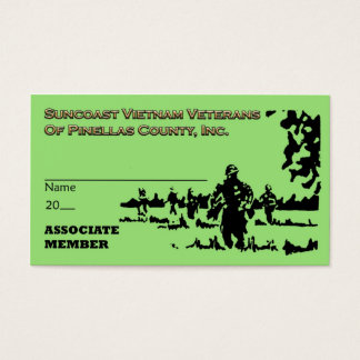 Tarjeta Mbr Assoc Para Veteranos De Vietnam De Sun