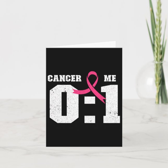 Tarjeta Me 1 Cáncer 0 Sensibilización sobre el Cáncer de M (Anverso)