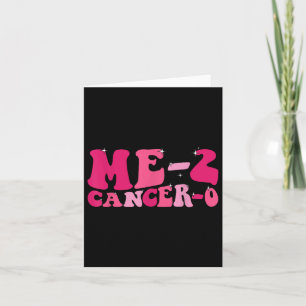 Tarjeta Me 2 Cáncer 0 Golpeo al Cáncer Dos Veces Groovy Re