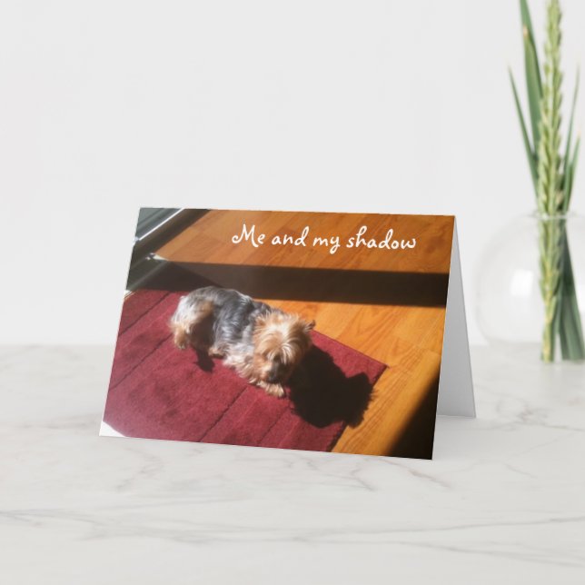 TARJETA ME/A MI SOMBRA DESEARÍAS FELIZ CUMPLEAÑOS (Anverso)