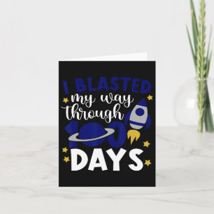 Tarjeta Me Abriré Camino A Través De 100 Días De Cohetes E