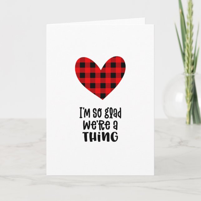 Tarjeta Me alegra mucho que seamos un Valentín de búfalo d (Anverso)