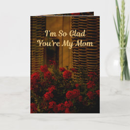 Tarjeta Me alegra mucho que seas mi mamá (proverbios 31:31