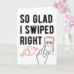 Tarjeta Me Alegra Que Cayera A La Derecha