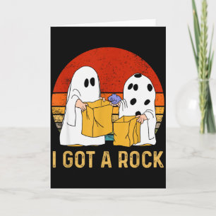 Tarjeta Me Conseguí Una Camiseta De Rock Halloween Truco O
