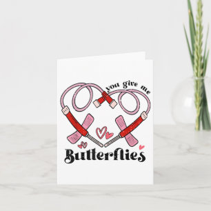 Tarjeta Me Das Mariposas Flebotomista Pbt San Valentín