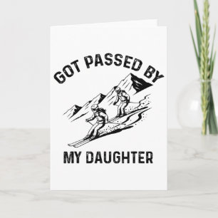 Tarjeta Me dieron un ped por mi hija, papás divertidos esq