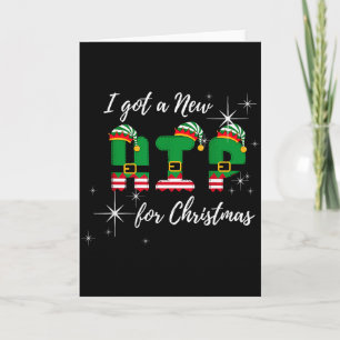 Tarjeta Me dieron una nueva cadera para Navidad Divertido