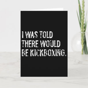 Tarjeta Me dijeron que habría kickboxing