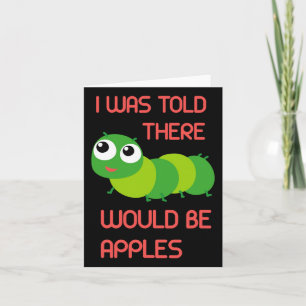 Tarjeta Me Dijeron Que Habría Manzanas Gusano Halloween Co