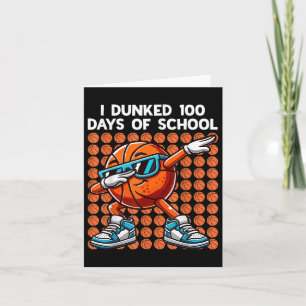 Tarjeta Me Dormí 100 Días De Básquetbol Escolar 100 Días O