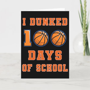 Tarjeta Me Dormí 100 Días De Escuela Bysketbyll 100 Días O