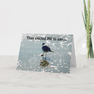 TARJETA ME ELIGIERON PARA DECIR-DISFRUTAR EL CUMPLEAÑOS