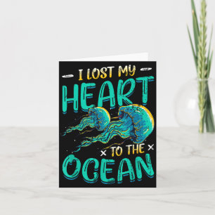 Tarjeta Me enamoré de la medusa del océano 