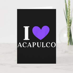 Tarjeta Me encanta Acapulco México vacaciones _2
