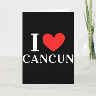 Tarjeta Me encanta Cancun México Vacaciones _3