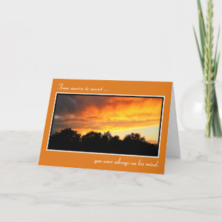 Tarjeta Me encanta desde Sunrise a Sunset Sympathy Card