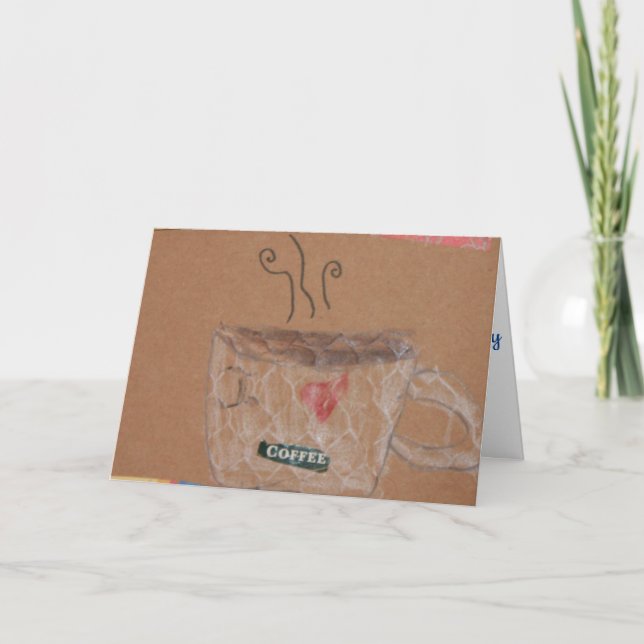 Tarjeta Me encanta el café (Anverso)