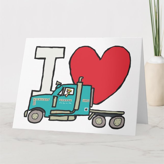 Tarjeta Me Encanta El Camión (Anverso)