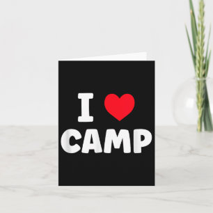 Tarjeta Me encanta el campamento de verano