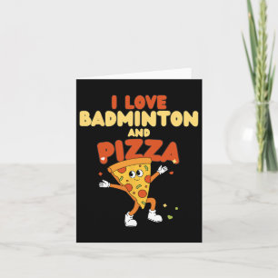 Tarjeta Me Encanta El Deporte Del Transbordador Badminton 