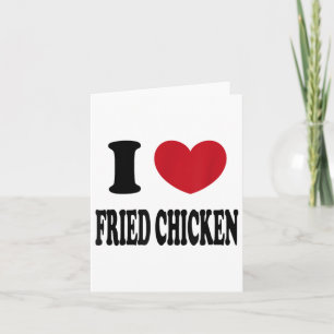 Tarjeta Me encanta el pollo frito _1