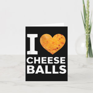Tarjeta Me Encanta El Queso Funny Cheeseball Y El Amante D