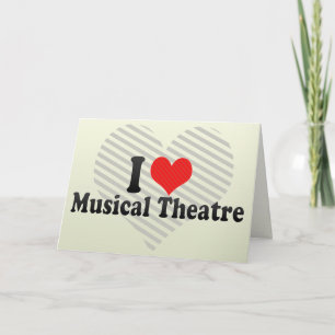 Tarjeta Me encanta el teatro musical