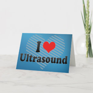 Tarjeta Me encanta el ultrasonido