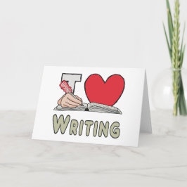 Tarjeta Me Encanta Escribir