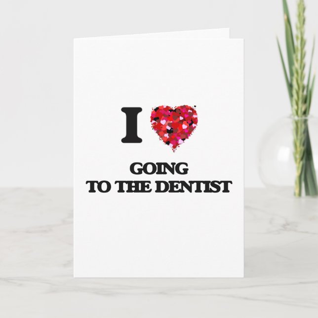 Tarjeta Me encanta ir al dentista (Anverso)