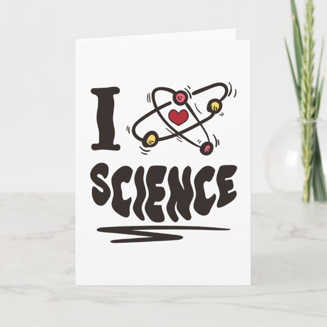 Tarjeta Me encanta la ciencia (Anverso)