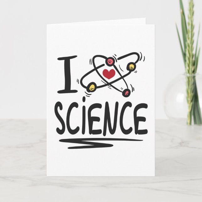 Tarjeta Me encanta la ciencia (Anverso)